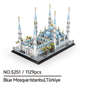 Bloques de Construcción Wange 5251, Modelo de Mezquita Azul, Juego de Bloques de Construcción Educativos Creativos Personalizados para Niños, Juguete de Plástico - Product Image 5