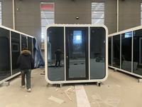 Maison capsule en acier, lot de 2, 40HQ, réduction de 60% sur les frais de transport, module d'hébergement, design moderne, salon, bureau, Zhanshun