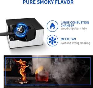 מעשנת קוקטייל מעשנת קוקטייל אקדח מחורר נייד מונע סוללה קר-נייד עבור גבינת מזון וקוקטיילים לשימוש ביתי - Product Image 4