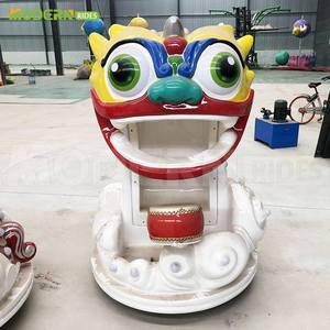 Juego de <span class=keywords><strong>Tren</strong></span> Eléctrico Lion Dance para niños-Parque temático y centro comercial Paseo de atracciones con construcción de acero - Product Image 6