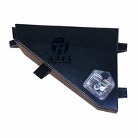 Boîte à outils de camion en aluminium étanche, 2 pièces, avec verrouillage pour poignée en queue de baleine et support pour barre de ramassage