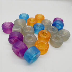 Roues de skateboard transparentes Pro Clear 52 53 54 56 mm en polyuréthane Roue de skateboard personnalisée avec illustration personnalisée - Product Image 1