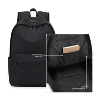 Sac à dos portable personnalisé en polyester durable unisexe avec fermeture éclair, 15 pouces, pour adolescents, étudiants, usage quotidien, voyages et école
