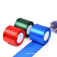 Vente directe usine – Ruban en satin de polyester de 8 cm de large, coloré, pour décoration de plafond de mariage, toile de fond en soie, vente en gros