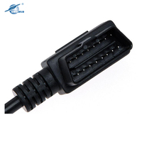 Câble de connexion OBD personnalisé, 10 pièces, 14 16 broches, mâle-femelle, diagnostic pour fil électrique harnss