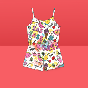 ชุดรอมเปอร์สาวไซส์ใหญ่ ผลิตจากผ้าเนื้อนุ่ม สวมใส่สบาย ยืดหยุ่น ให้การเคลื่อนไหวอิสระ พร้อมลุคที่ทันสมัย - Product Image 2