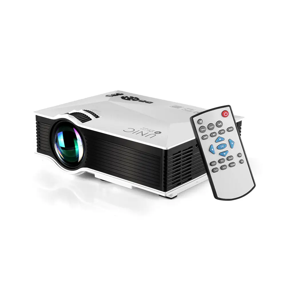 Portable UC46 Mini Projector Multimedia Home Cinema Theater 800X480P 1200 Lumen LED Proyeksi dengan USB SD Vfa kartu AV WiFi