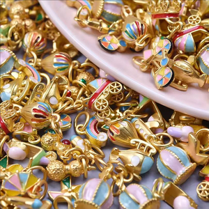 Misturado Bonito Esmalte De Ar Quente Balão Avião Bicicleta Encantos Jóias Atacado DIY Kawaii Umbrella Rainbow Pendant Making <span class=keywords><strong>Bulk</strong></span> - Product Image 6