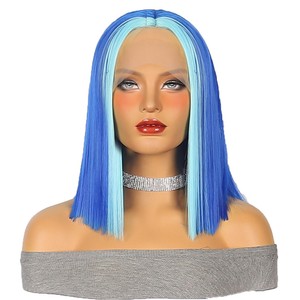 วิกผมลูกไม้เวียดนามแบบถักเปียคู่สั้น 13x4 ขายส่งยอดนิยม, วิกผมบ๊อบตรงแบบธรรมชาติจากผมเวียดนาม, สีดำสำหรับ<span class=keywords><strong>ผู้หญิง</strong></span> - Product Image 5