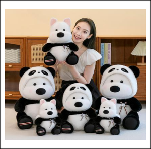 Bán Buôn Dễ Thương Panda Anime Đồ Chơi Sang Trọng Siêu Mềm Gấu Búp Bê Với Claw Máy Có Sẵn Trong Con Chó Và Túi Phong Cách - Product Image 4