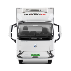 Weichai แชสซีรถบรรทุกไฟฟ้า EH60จอดรถ6T 4x2 <span class=keywords><strong>LHD</strong></span> 96.2kWh ขนาดกลาง Cab หลังคาแบนพื้นเรียบแถวเดียว - Product Image 1