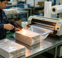 Film thermorétractable POF pour l'emballage de boîtes et de produits