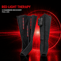 Masseur vibrant chauffant à lumière rouge Healthpal FE-7401H2 avec mémoire de lumière LED et récupération par superposition, fonction de minuterie