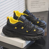 Chaussures de marche de luxe unisexe pour l'hiver, de marque de créateur, antidérapantes, à plateforme, pour hommes et femmes, baskets décontractées en maille épaisses
