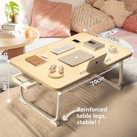 Bureau d'étude pliable pour lit, bureau, balcon, baie vitrée, petite table pour dortoir étudiant, surface en panneau MDF haute densité