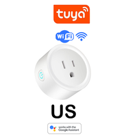 Prise intelligente sans fil électrique CNBW avec prise britannique 16A 220V, prise intelligente WiFi mini US compatible avec Google Alexa