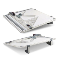 Table à dessin A3 en plastique ABS avec règle transparente, mouvement parallèle et angle réglable