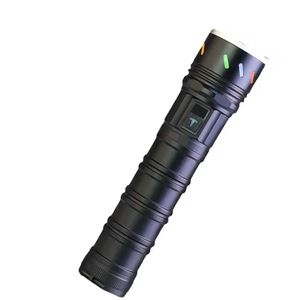 Hiển thị điện 8 chế độ ẩn có thể sạc lại cao <span class=keywords><strong>lumens</strong></span> không thấm nước trắng LED Torch ánh sáng đèn pin chiến thuật - Product Image 1