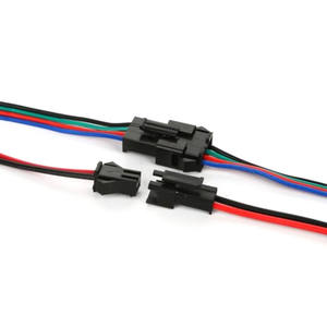 JST SM <span class=keywords><strong>3</strong></span>-Pin LED-Licht Stecker Buchse Elektrischer Draht Crimpanschluss Verkabelungsadapter - Product Image 2