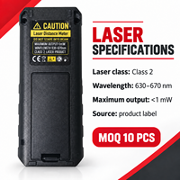Télémètre laser numérique portatif industriel, précision de 1,5 mm, portée de 0,05 à 60 m, pour la construction intérieure, la rénovation, la menuiserie