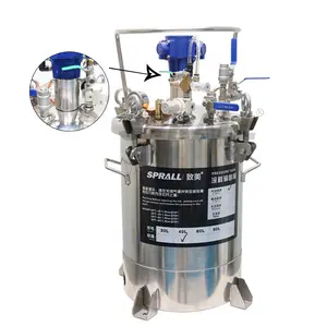 Tanque de presión de pintura de mezcla automática de alta presión de acero inoxidable SPRALL 20L 30L