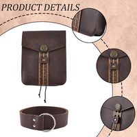 Sac à bandoulière rétro médiéval, sac banane gothique de pirate, accessoire de personnage pour LARP, jeu de rôle, foire de la Renaissance, cosplay