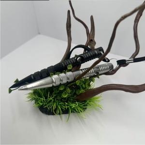 Ztc405 ปากกายุทธวิธี ไม้ตีป้องกันตัว สีดำและสีเทา รูปตัว T แบบถอดได้ แบบพกพา อเนกประสงค์ สำหรับผู้ชายและผู้หญิง - Product Image 1