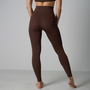 Pantalones Deportivos SUHE de Alta Elasticidad, Sin Costuras, de Secado Rápido, para Yoga, Fitness y Running, Suaves, Lisos, de Color Sólido, Talla XL, Spandex/Nailon - Product Image 5