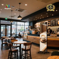 Blendfreie P2 P2.5 P1.53 LED-Anzeigetafel für Restaurants/Cafés Digitale Menütafel