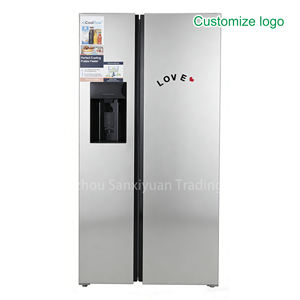 Réfrigérateur américain 619L sans givre, côte à côte, en acier inoxydable, avec distributeur d'eau et machine à glaçons, pour usage domestique - Product Image 5