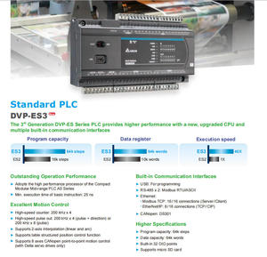 Contrôleur logique programmable Delta PLC DVP32ES200RE 100% neuf d'origine - Product Image 6