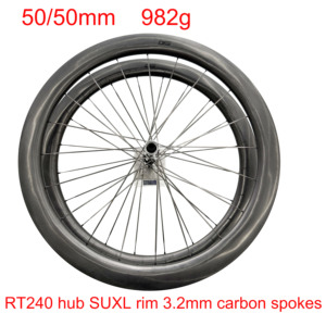 Bienvenue au club des <span class=keywords><strong>roues</strong></span> en carbone Sub Thousand Gram 50mm Depth Wheelset Club 982g SFD pour vélos de route/<span class=keywords><strong>gravel</strong></span>, profondeurs 35/40/45/50/55/65mm - Product Image 1