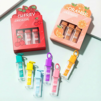 Tube d'huile à lèvres vide personnalisé au design innovant, 4,5 ml, emballage de voyage, conteneur carré en plastique pour gloss cosmétique