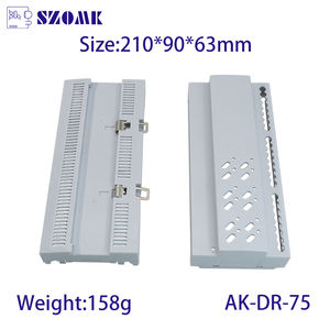 АБС-пластик светодиодная (LED) контрольная распределительной коробки огнестойкие UL94-V0 коробка из пластика Электрический счетчик электроэнергии на din-рейку корпус - Product Image 4