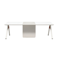 Tables de conférence de taille moyenne et petite, bureaux longs en forme de barre, tables de réunion minimalistes et modernes, tables de formation, table combinée de style panneau