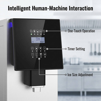 Machine à glaçons compacte de bureau HN QDMECH à économie d'énergie pour les salons de thé, les cafés et les bars