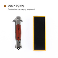 Couteaux pliants en titane à vente chaude, manche ergonomique, couteaux tactiques de survie de poche, outil EDC, couteau cadeau