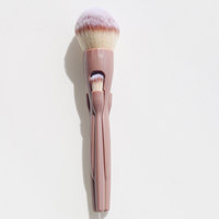 Nouvel ensemble de pinceaux de maquillage magnétiques 4-en-1 détachables, professionnels, avec logo personnalisé, pour fond de teint, estompage et poudre