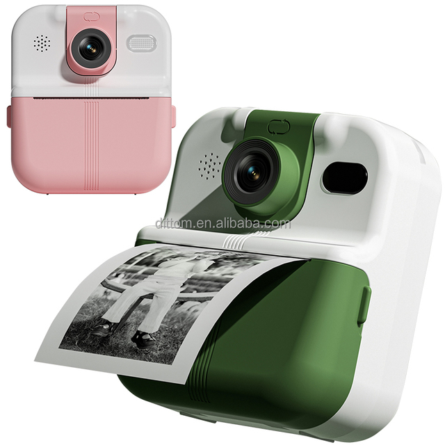 2.4inch Children Instant Print Camera HD Screen Dual Lens Thermal Photo Instant Print Camera Birthday Gift