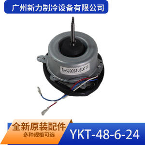 Motor de inducción monofásico Guangzhou Xinli Refrigeration Equipment YKT 48 6 24 con montaje de brida de 110 mm y marco totalmente cerrado - Product Image 1
