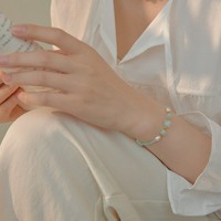 Bracelet en perles de pierre naturelle et de perles d'eau douce pour femmes, bijoux élégants et accessoires de mode, fournisseur en gros