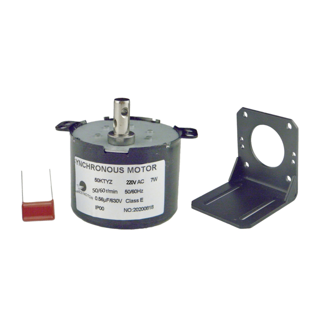 Electric Synchronous Motor Large Torque Motor 50KTYZ 220V 50-60RPM Slow Speed With Bracket Support Fixed Base