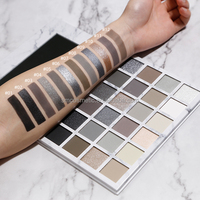 Palette de fards à paupières nude de luxe de haute qualité, poudre libre, waterproof, marque privée, haute pigmentation, pailletée, scintillante, pour peaux claires