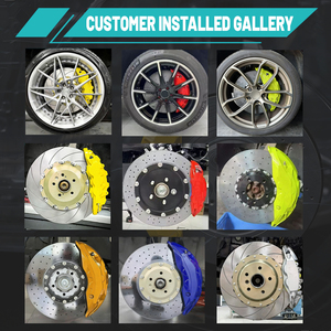 6 Piston Brake Kit for Honda <strong>Civic</strong> Type R FK8 FL5 FE FC Custom Red Brake System Caliper <strong>5</strong> Days Ship Fits 17-19" Wheel MOQ 1 - Product Image 2