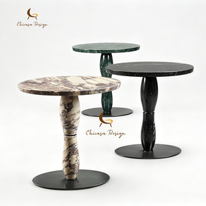 Hotel Bedroom Round Corner Table Furniture Modern Style Villa Living Room Luxury Marble <b>Side</b> - Product Image 1