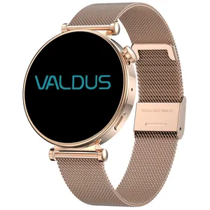 Smartwatch VALDUS AMOLED HD para mulheres, com tela colorida de 1,32 polegadas, para celular Android, detecção de pressão arterial e oxigênio, modelo VL41 PRO