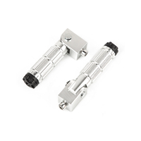 Repose-pieds pliables universels en aluminium pour moto, 8 mm, repose-pieds pour moto