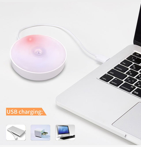 <b>Wireless</b> Magnetic USB Rechargeable LED Motion Sensor Night Lamp for Bedroom Stair Indoor Lighting Stair <b>Light</b> - Product Image 5