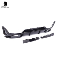 Diffuseur de pare-chocs arrière ABS Style CP pour BMW Série 3 G20 LCI 2022 + Kit de carrosserie noir brillant à lèvre arrière de haute qualité