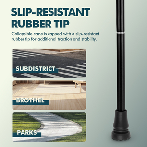 Складная деревянная трость KingGear с регулируемой высотой - Product Image 6